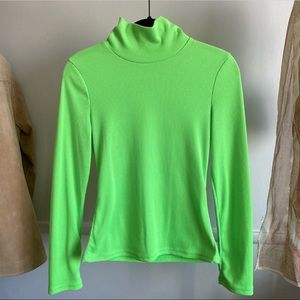 Neon Green Turtleneck
